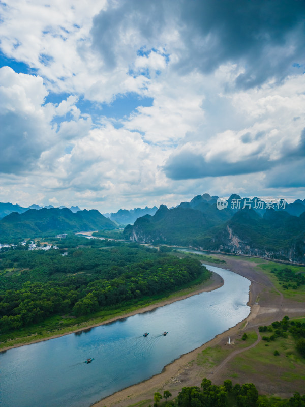 桂林乌桕滩漓江风光