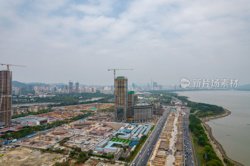 深圳湾超级总部基地建设工地