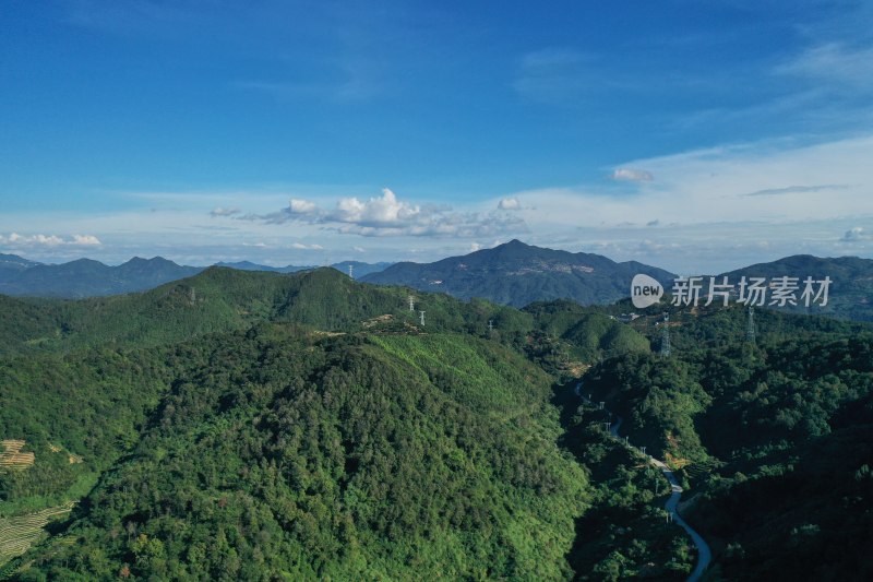 山脉山峰山峦美丽乡村