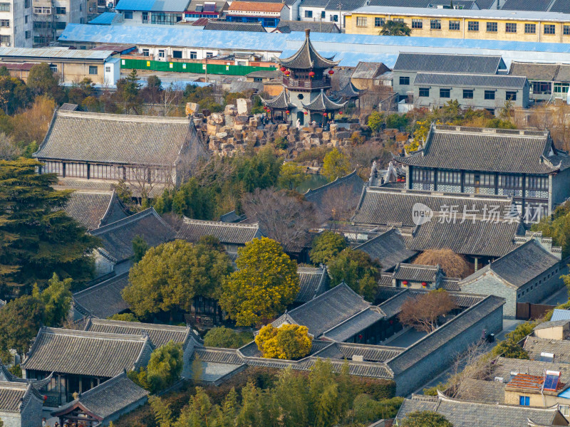 江苏省淮安市地标建筑淮安府署航拍