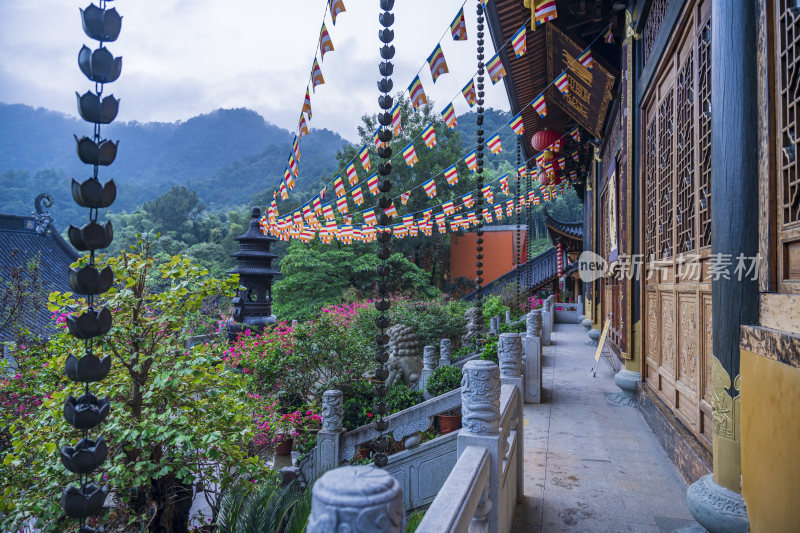 杭州飞来峰景区上天竺法喜禅寺古建筑