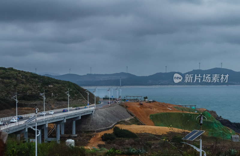 福建福州平潭岛上的环岛路