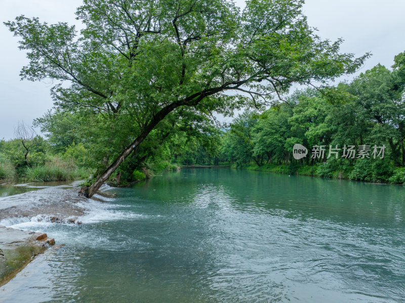 航拍浙江省温州市永嘉县楠溪江自然风光