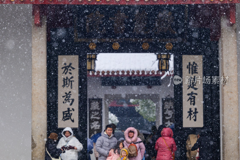 湖南大学雪景