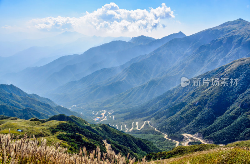 广西桂林全州天湖旅游景区山脉自然风光