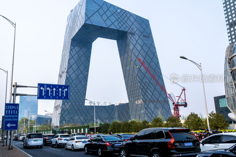 北京CBD国贸中央电视台大楼地标建筑