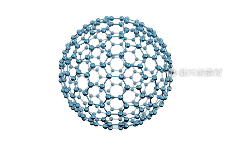 创意化学分子模型 3D渲染