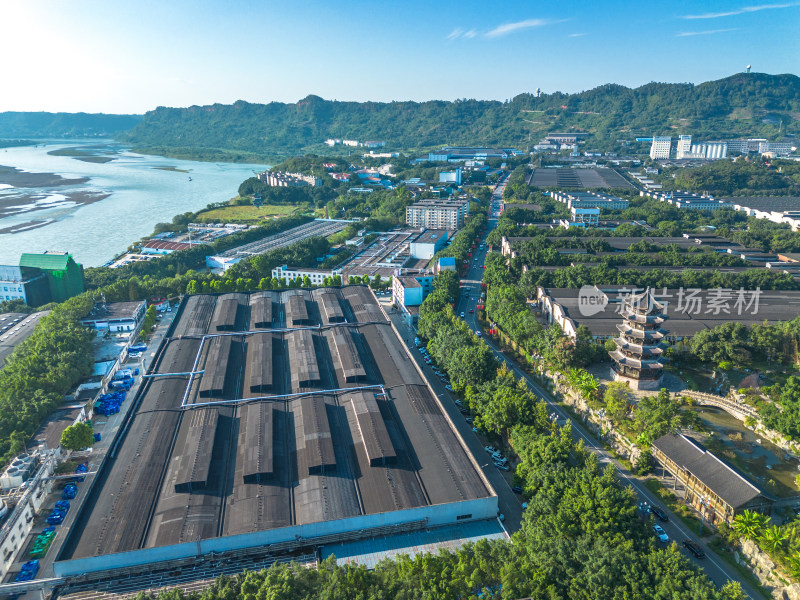 四川宜宾五粮液旅游景区航拍