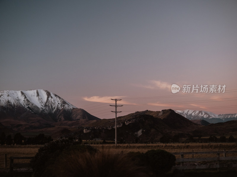 新西兰南岛雪山公路