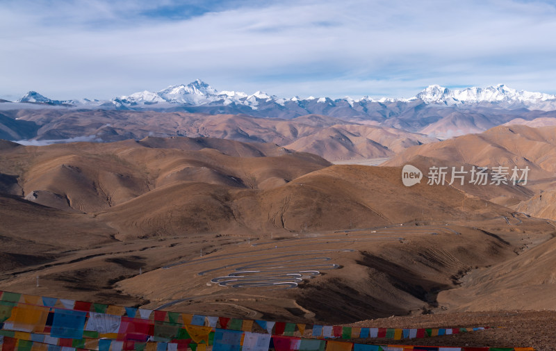 加乌拉山口眺望喜马拉雅群峰