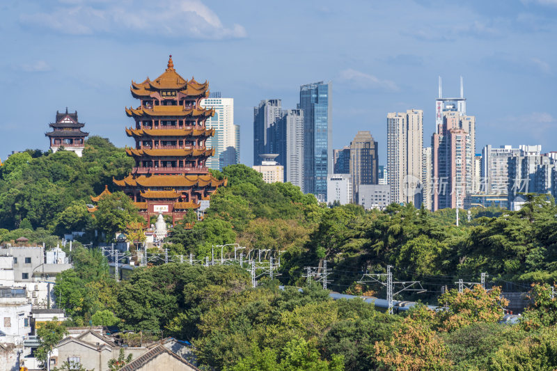 武汉武昌区黄鹤楼公园风景