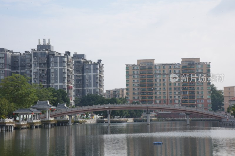 广东东莞：横丽湖沿湖风光