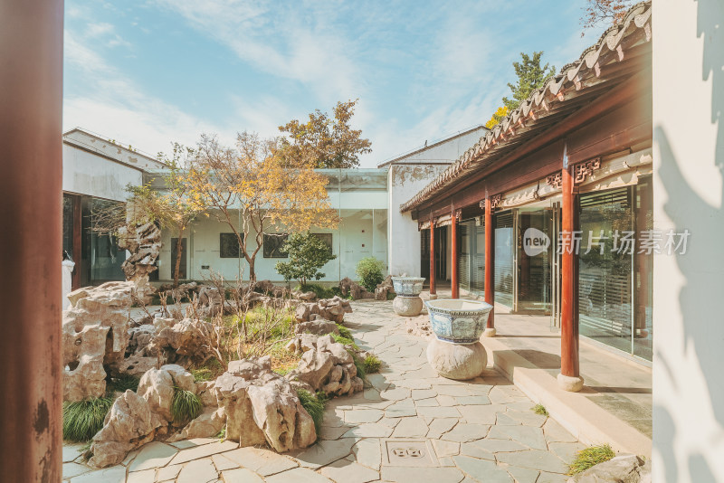 苏州园林博物馆中式庭院景观