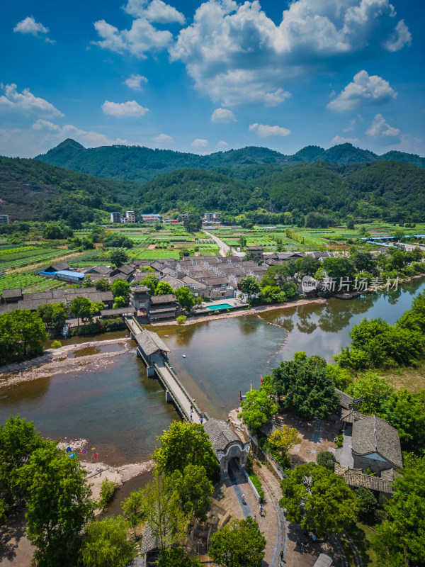 桂林4A景区东漓古村航拍