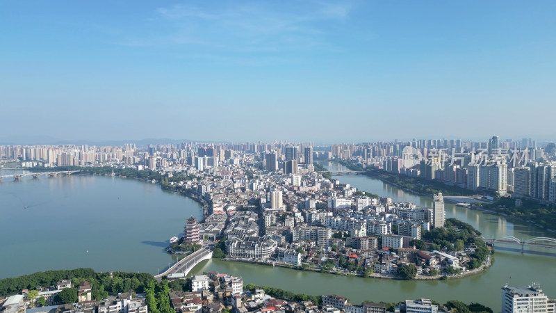 航拍惠州大景惠州城市建设