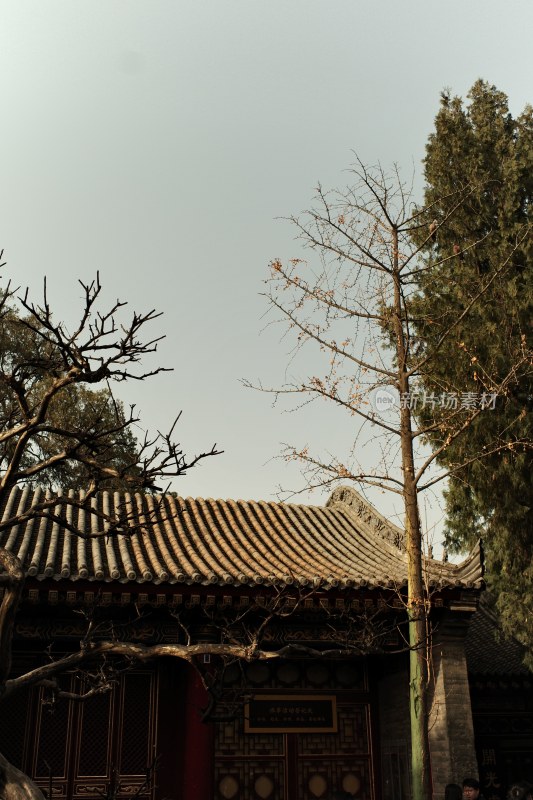 西安藏传寺庙广仁寺内部景观