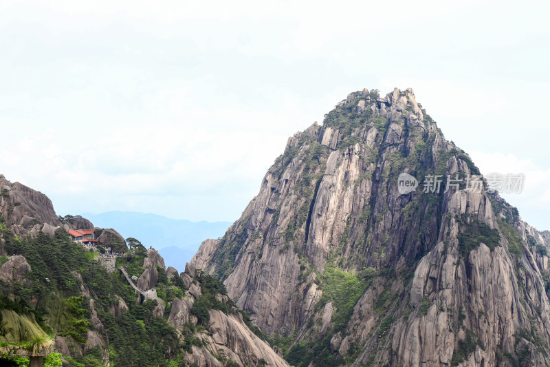 春天黄山自然风光