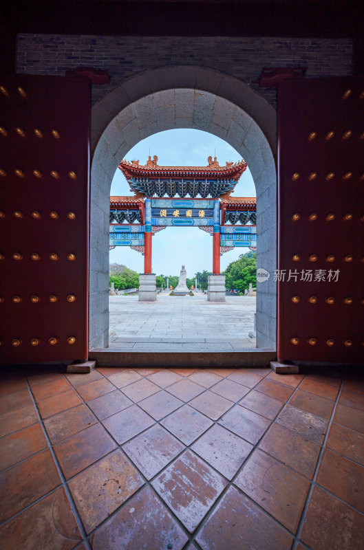 广州南沙天后宫中式传统牌坊牌楼建筑