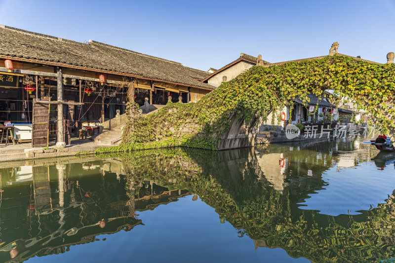 绍兴安昌古镇江南水乡风景