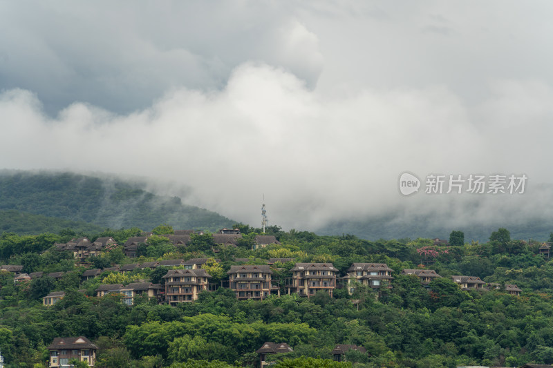 西双版纳景洪市的建筑和景观