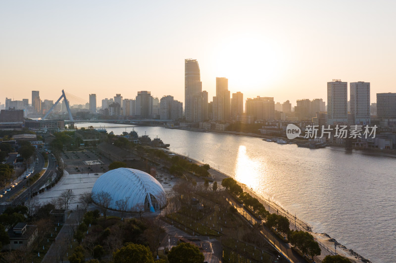 宁波三江口城市景色