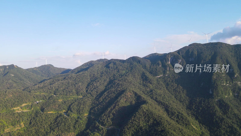 航拍湖北襄阳横冲景区