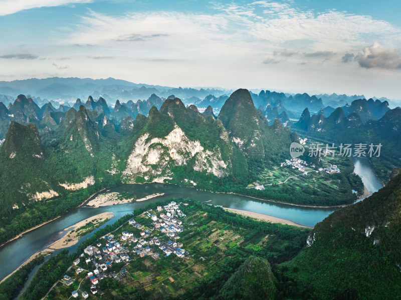 桂林九马画山风光美景