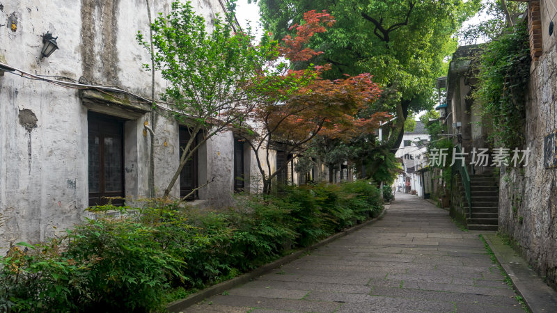 绍兴仓桥直街江南水乡风景