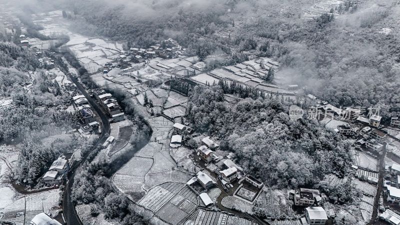 重庆酉阳：大雪纷飞赏雪忙