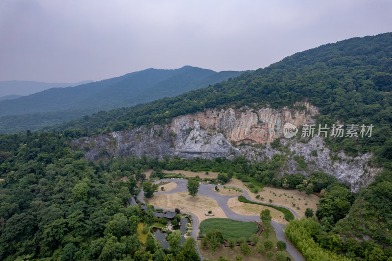 湖北襄阳城市风光旅游景区地标建筑航拍图