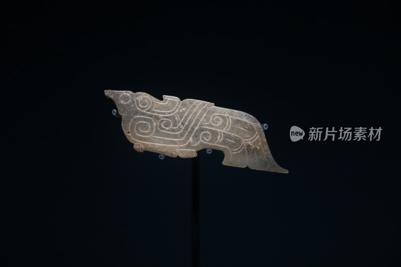 古代玉雕动物形玉器特写