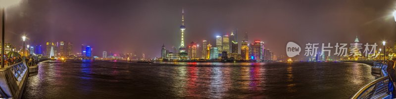 上海外滩黄浦江夜景景观