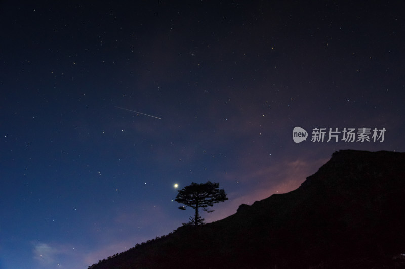 夜晚星空星星背景素材