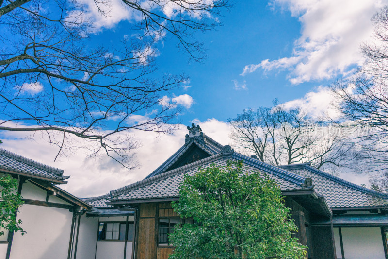 日本京都御所的古建筑