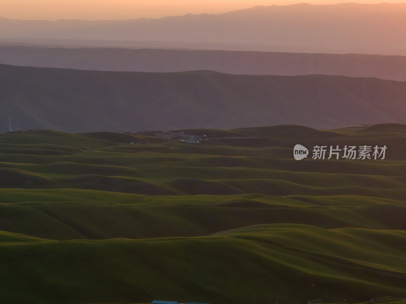 新疆北疆伊犁喀纳峻琼库什台大草原航拍