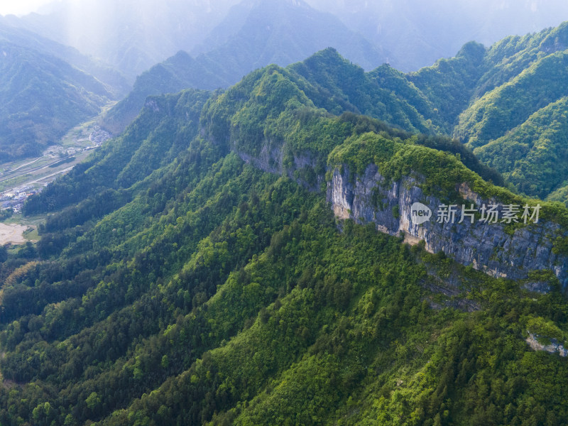 湖南张家界天门山5A景区航拍摄影图