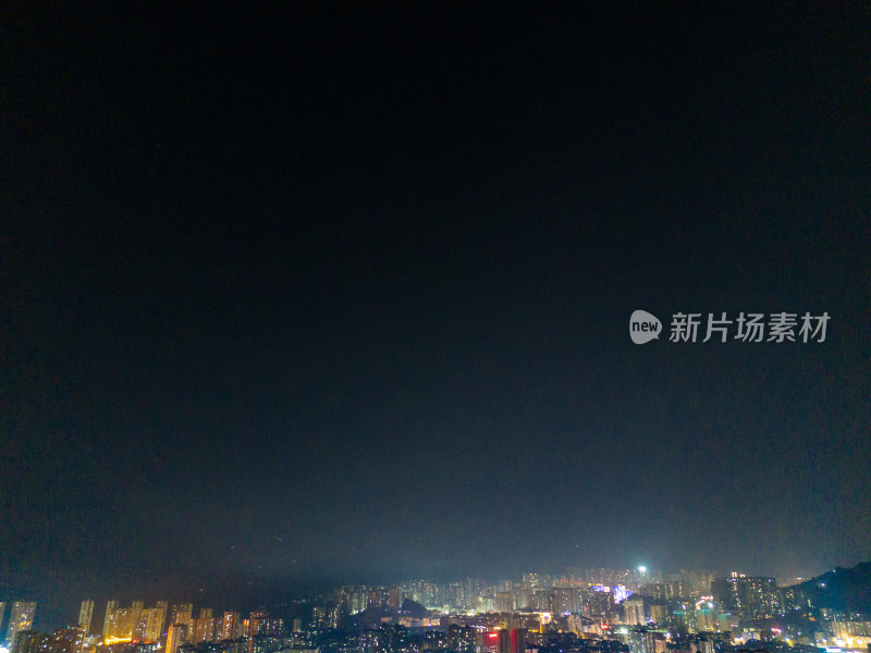 达州夜景航拍图