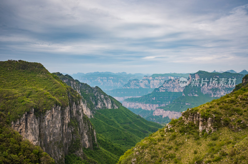 重峦叠嶂太行山脉自然风景