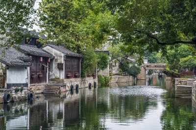 浙江湖州南浔古镇江南水乡风景