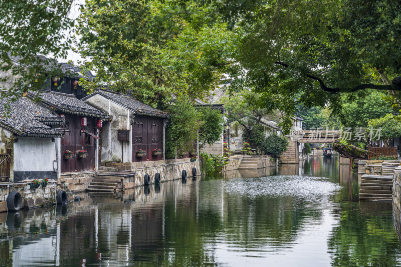 浙江湖州南浔古镇江南水乡风景