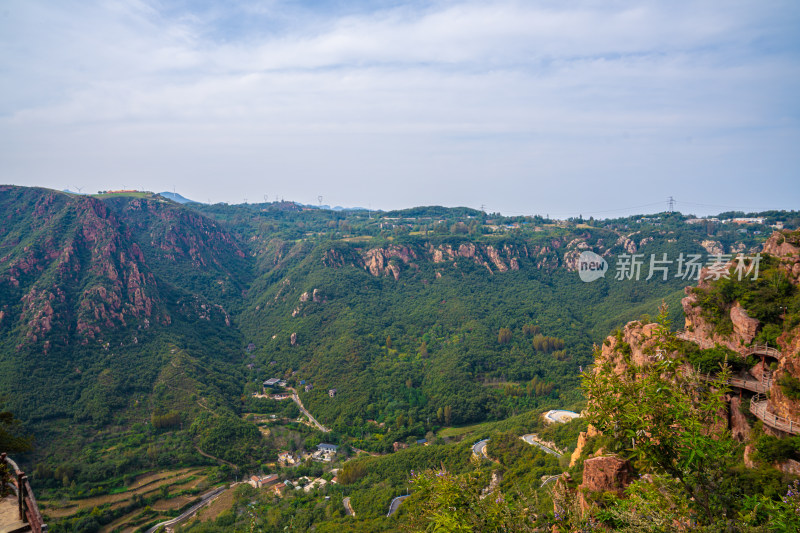 中国河南省伏羲山红石林景区