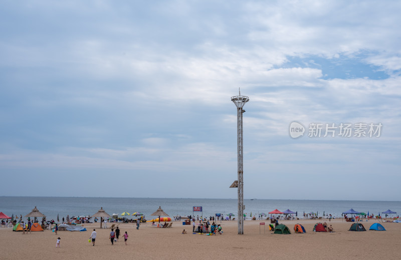 秦皇岛南戴河景区海边海滨海滩