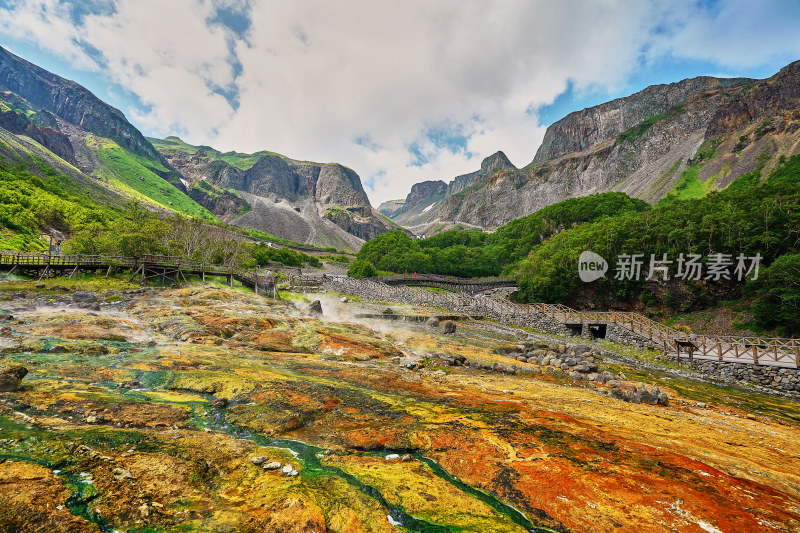 天然火山温泉