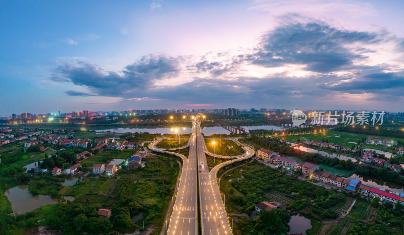 航拍衡阳市湘江大桥