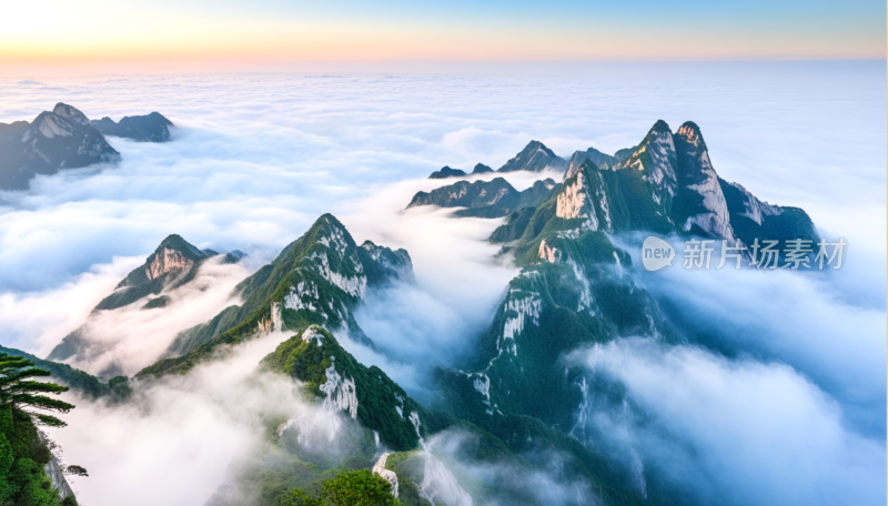 陕西华山美景