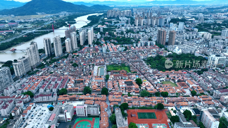 漳州古城航拍摄影照片福建省漳州市城市风光