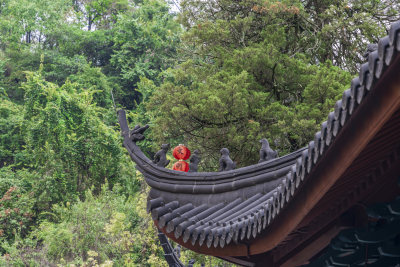 杭州西湖三天竺法镜寺古建筑风景