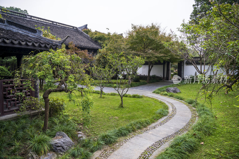 杭州景区文澜阁风景