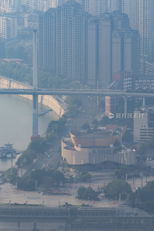 长焦视角下的重庆涪陵锦绣广场