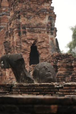 泰国大城府佛教寺庙遗迹